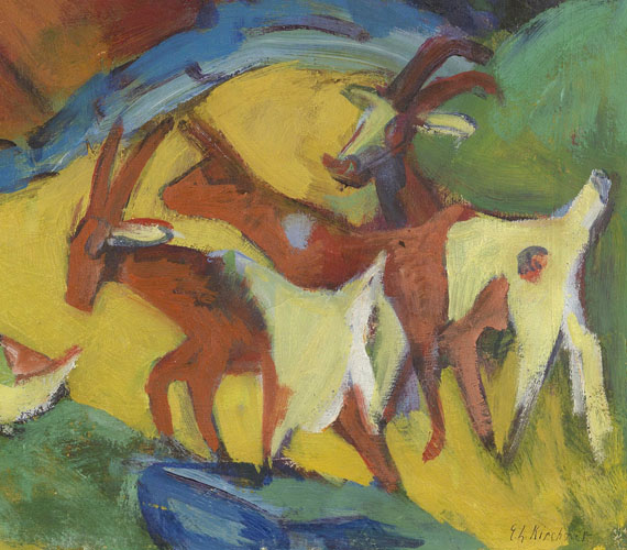 Ernst Ludwig Kirchner - Heimkehrende Ziegenherde - Altre immagini