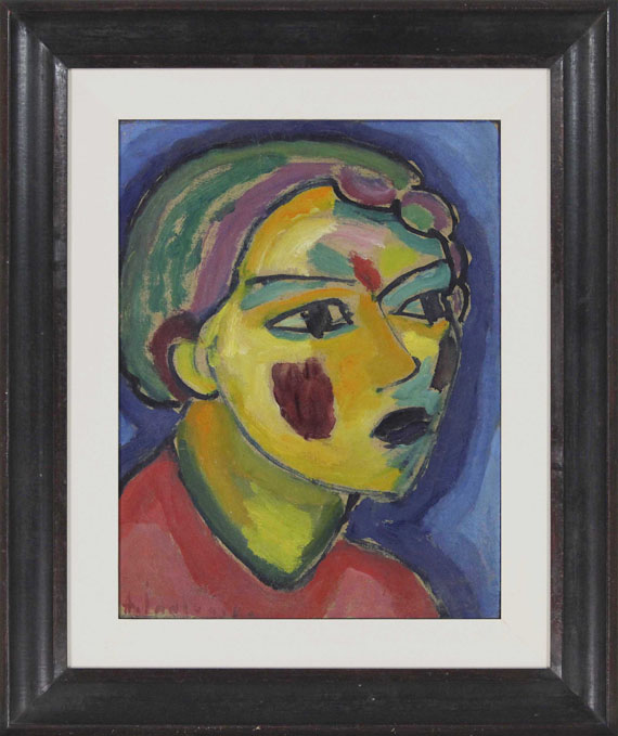 Alexej von Jawlensky - Dichterin (Mystischer Kopf) - Cornice