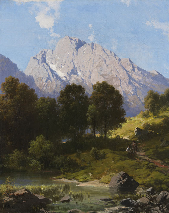 Carl Millner - Sommerliche Gebirgslandschaft