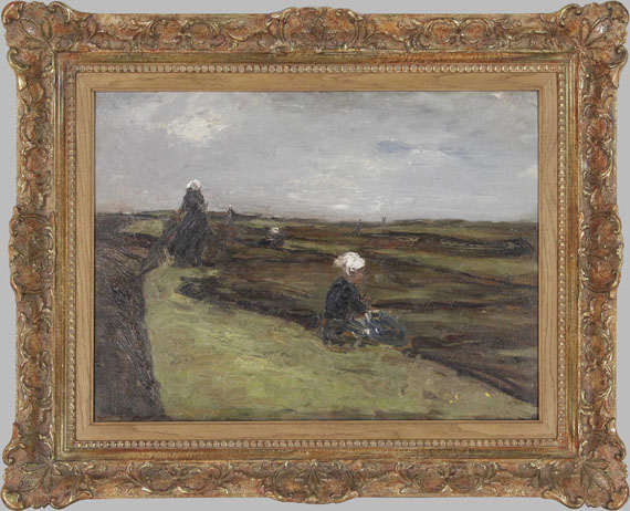 Max Liebermann - "Die Netzflickerinnen" - Cornice