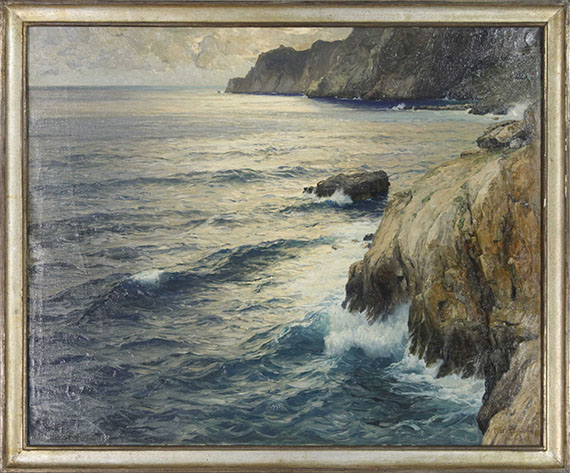 Karl Theodor Boehme - Die Sirenenbucht von Capri - Cornice