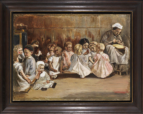 Max Liebermann - Kleinkinderschule - Cornice