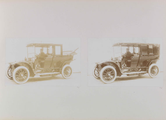  Mühlbacher - Automobile. 5 Alben mit Zeichnungen und 1 Fotoalbum, um 1900 - Altre immagini