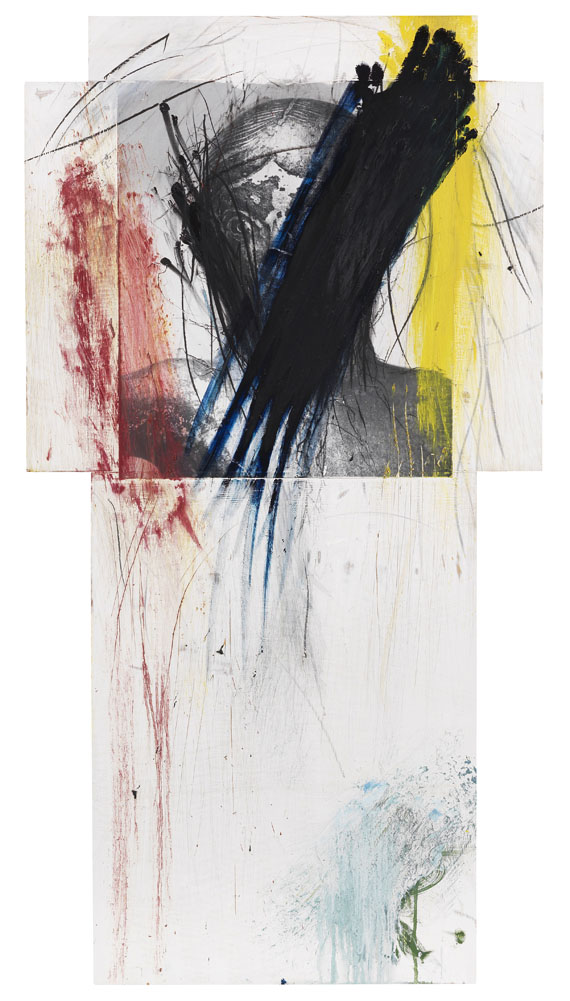 Arnulf Rainer - Fingermalerei - Kreuzübermalung