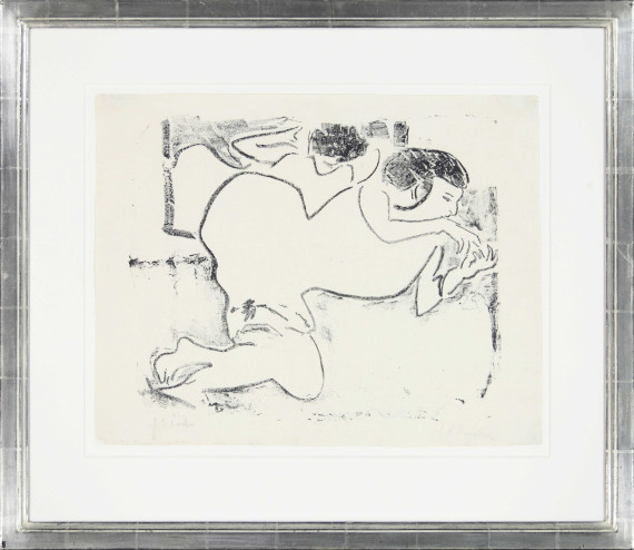 Ernst Ludwig Kirchner - Fingerspielende Dodo - Cornice