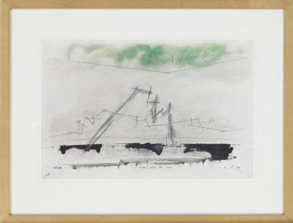 Lyonel Feininger - Water, smoke, and clouds - Cornice