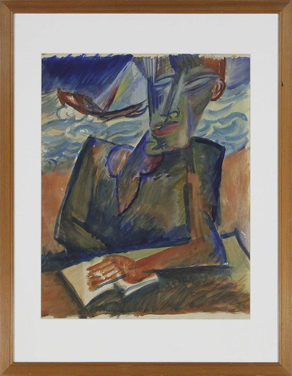 Conrad Felixmüller - Mann am Meer - Cornice