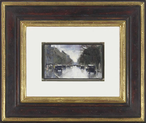Lesser Ury - Straße im Tiergarten - Cornice