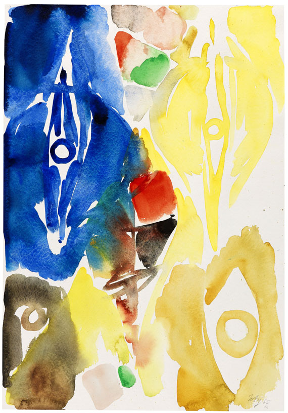 Ernst Wilhelm Nay - Halb Gelb - halb Blau