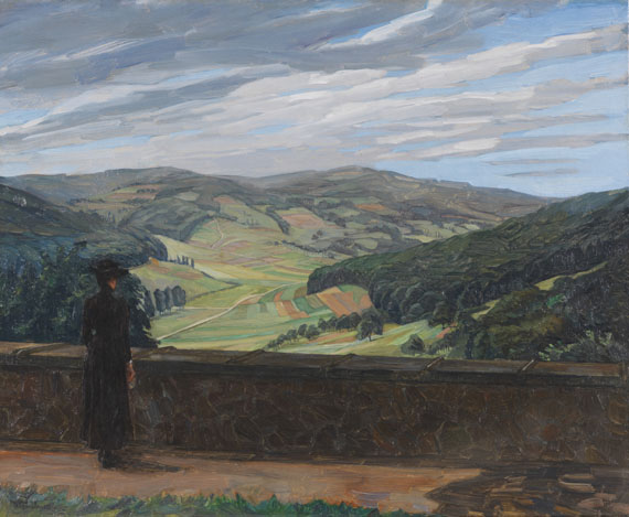 Wilhelm Trübner - Blick in den Odenwald