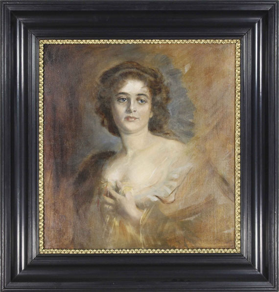 Franz von Lenbach - Lolita Gräfin von Zeppelin - Cornice