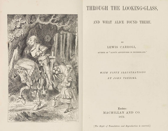 Lewis Carroll - Alice in Wonderland + Through the looking-glass. 2 Werke in 1 Schuber - Altre immagini