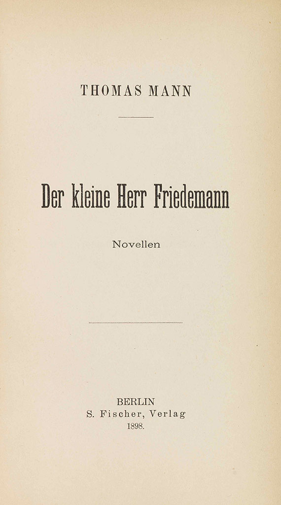 Thomas Mann - 3 Werke aus der Bibliothek Peter Pringsheim - Altre immagini