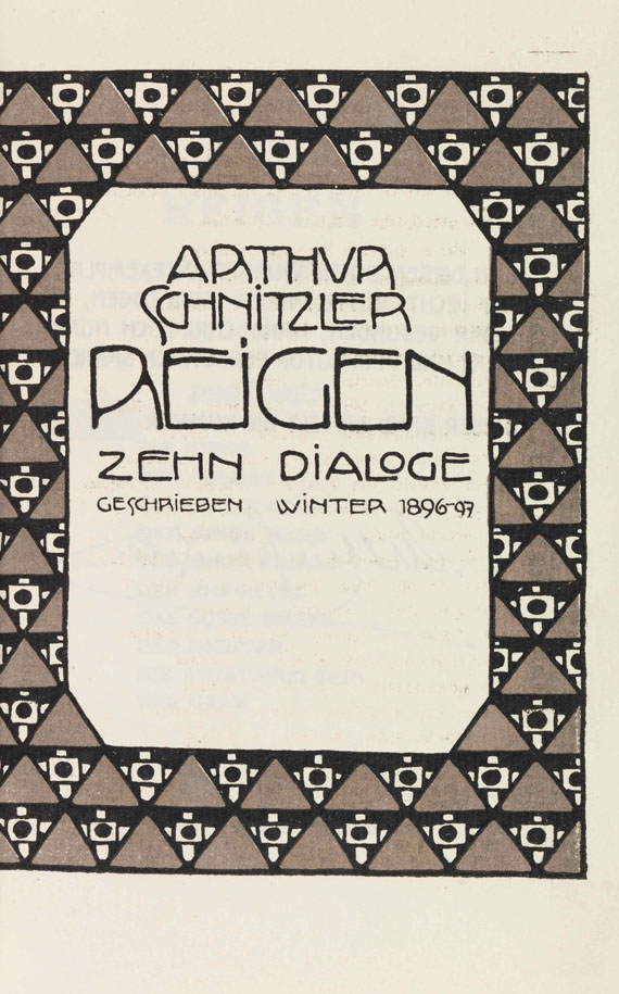 Arthur Schnitzler - 2 sign. Werke: Anatol + Reigen