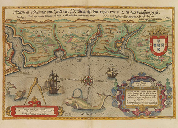 Lucas Janszoon Waghenaer - Speculum nauticum super navigatione maris, 2 Teile in 1 Band - Altre immagini