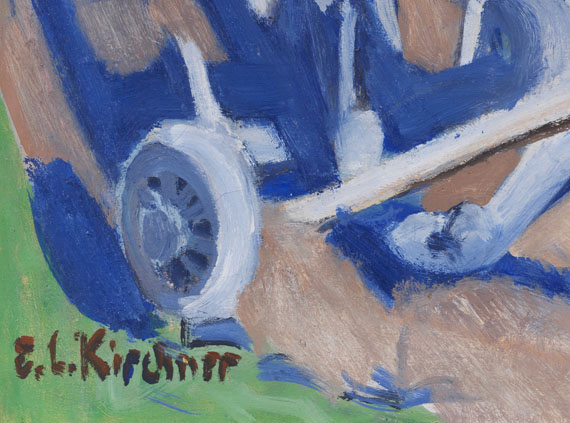 Ernst Ludwig Kirchner - Bauernwagen mit Pferd