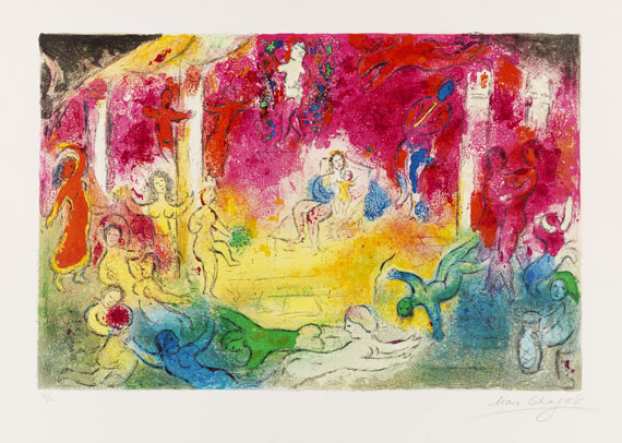 Marc Chagall - Temple et histoire de Bacchus