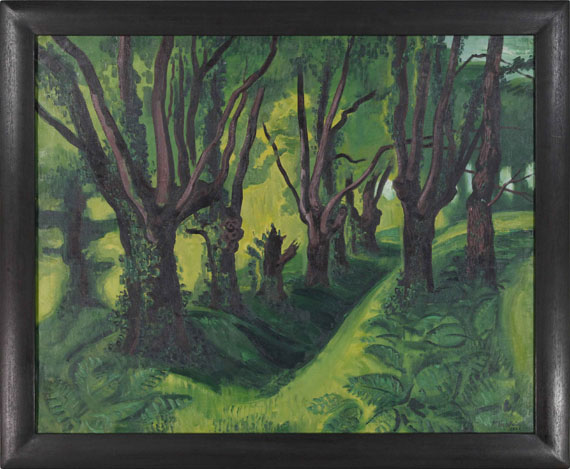 Hermann Max Pechstein - Wald in den Pyrenäen - Cornice