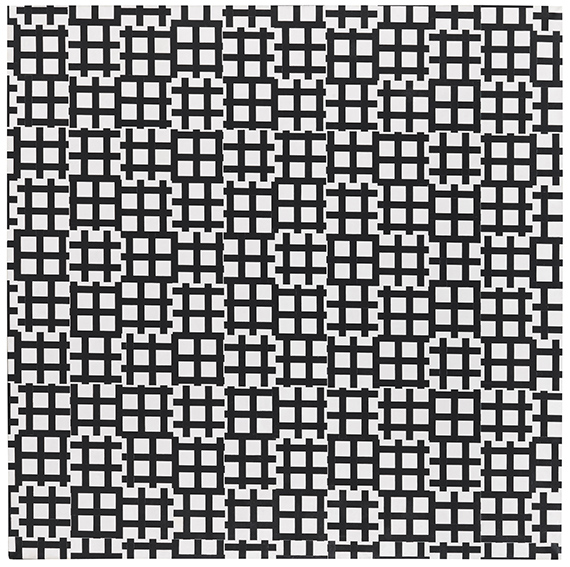 François Morellet - Tirets  0°  90°