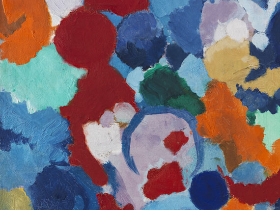 Ernst Wilhelm Nay - Blau bewegt