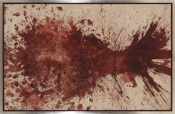 Hermann Nitsch - Ohne Titel (Schüttbild) - Cornice