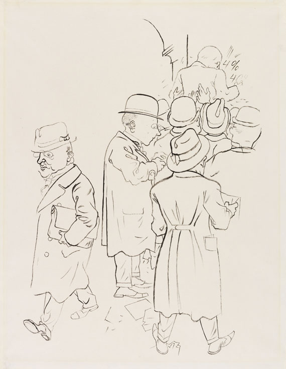 George Grosz - An der Börse