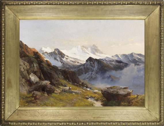 Edward Theodore Compton - Großglockner von der Prager Hütte aus, früh - Cornice