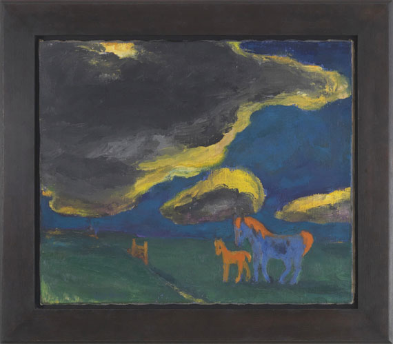 Emil Nolde - Landschaft mit Mutterpferd - Cornice