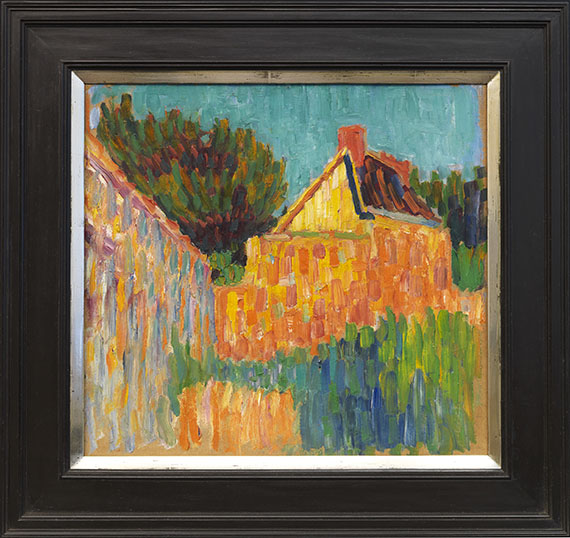 Alexej von Jawlensky - Kleines Haus vor Buschwerk (Französische Landschaft) - Cornice