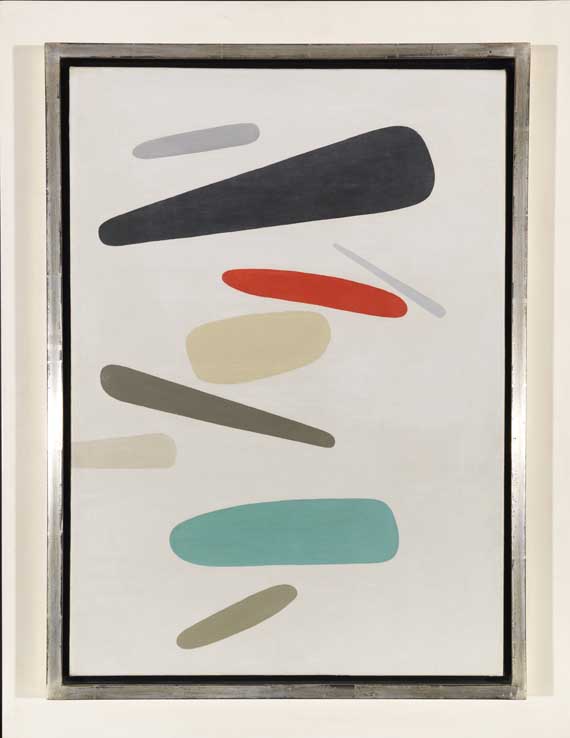 Willi Baumeister - Formen farbig (Fliegende Formen) - Cornice