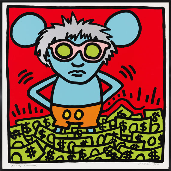 Keith Haring - Andy Mouse (4 Blatt) - Cornice