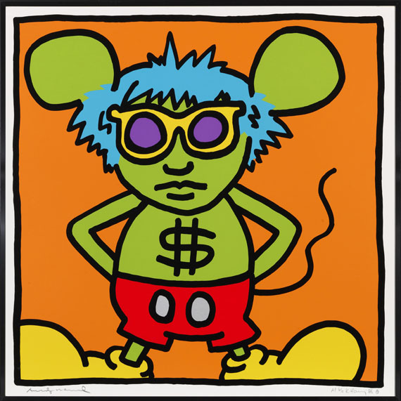 Keith Haring - Andy Mouse (4 Blatt) - Cornice