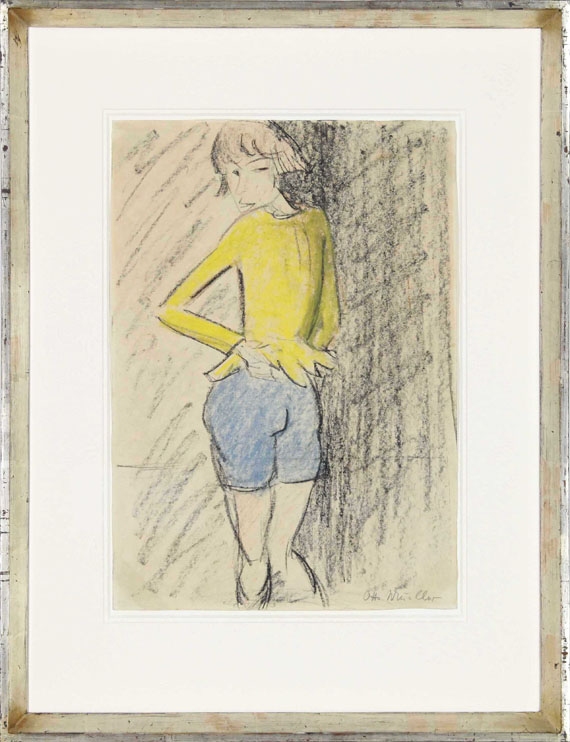 Otto Mueller - Maschka (Mädchen in gelber Jacke, Zirkusmädchen) - Cornice