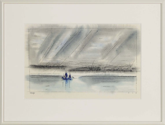 Lyonel Feininger - Churning Clouds above the Sea - Cornice