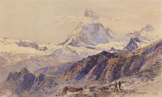 Edward Theodore Compton - Das Matterhorn von der Triftkumme