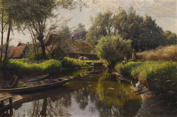 Peder (Peder Mørk Mønsted) Mönsted - Flusslandschaft im Spreewald