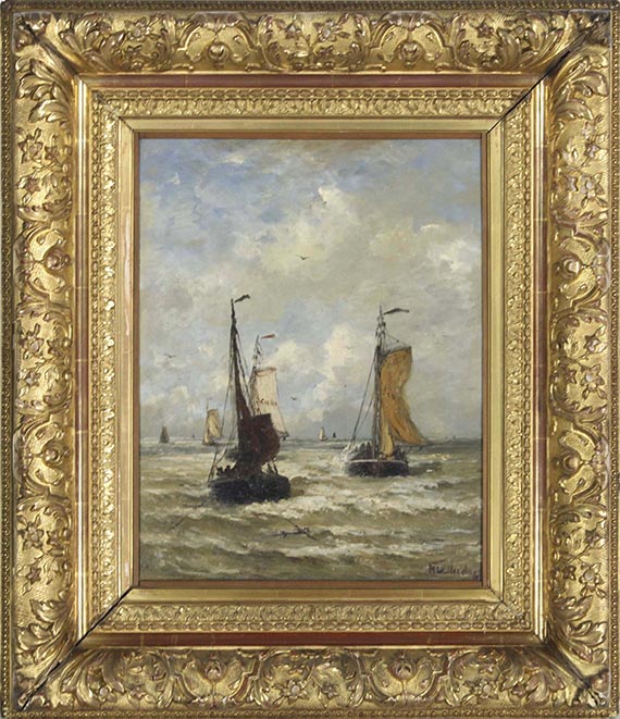 Hendrik Willem Mesdag - Die Rückkehr der Fischer - Cornice