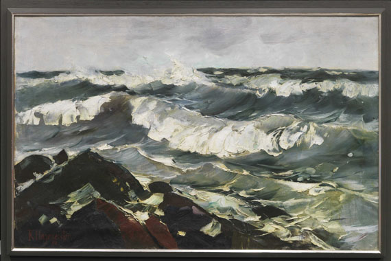 Karl Hagemeister - Die Welle (Bewegte See) - Cornice