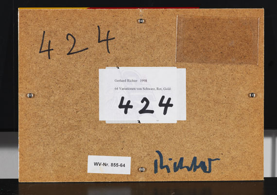 Gerhard Richter - Schwarz, Rot, Gold II - Retro