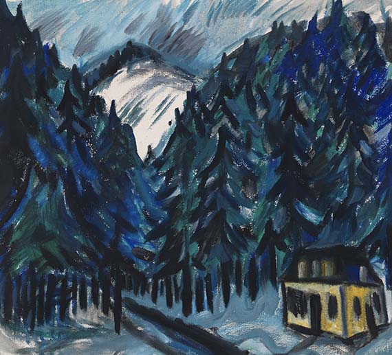 Erich Heckel - Erzgebirgslandschaft im Winter