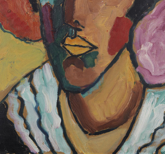 Alexej von Jawlensky - Frauenkopf mit Blumen im Haar - Altre immagini