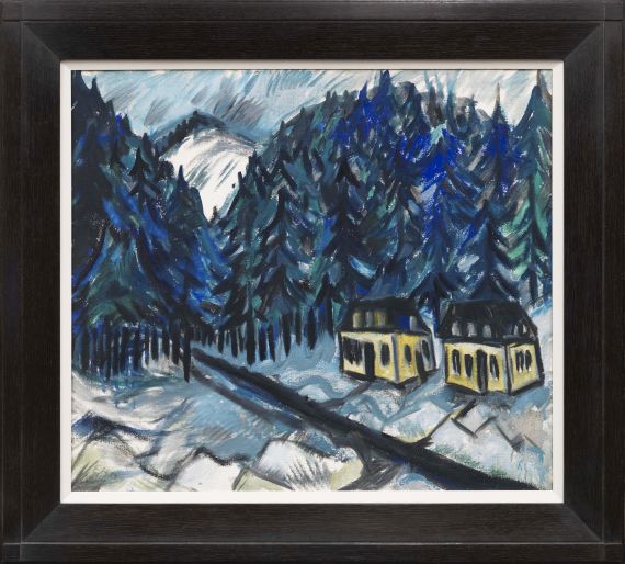 Erich Heckel - Erzgebirgslandschaft im Winter - Cornice