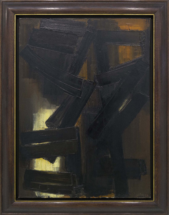 Pierre Soulages - Peinture 92 x 65 cm, 3 août 1954 - Cornice