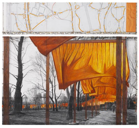  Christo - The Gates, Project for Central Park, NY (2-teilig) - Cornice