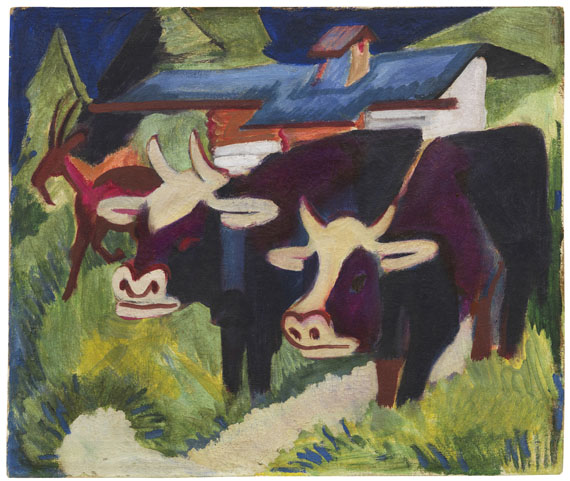 Ernst Ludwig Kirchner - Kühe auf der Alp