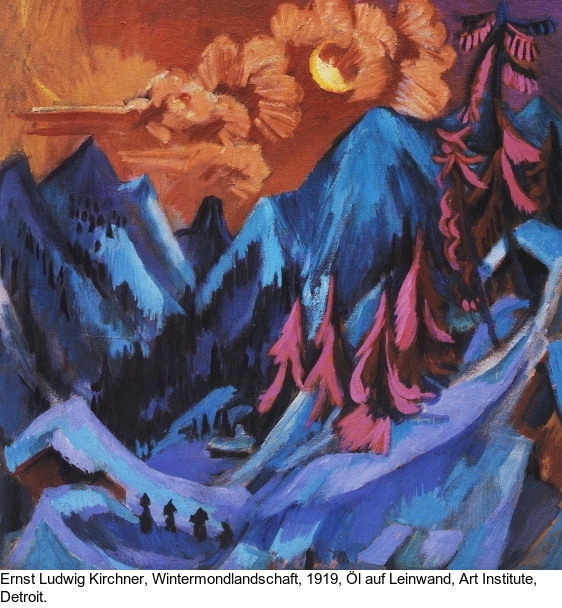 Ernst Ludwig Kirchner - Wintermondnacht – Längmatte bei Monduntergang - Altre immagini