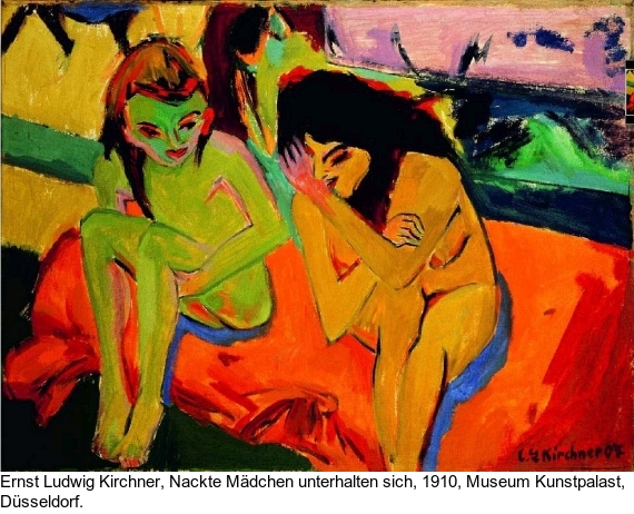 Ernst Ludwig Kirchner - Zwei am Tisch sitzende Mädchen - Altre immagini