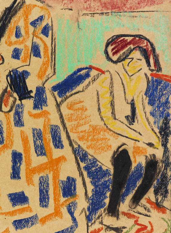 Ernst Ludwig Kirchner - Selbstbildnis mit Modell - Altre immagini