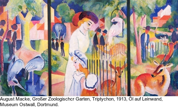 August Macke - Mädchen mit blauen Vögeln (Kind mit blauen Vögeln) - Altre immagini