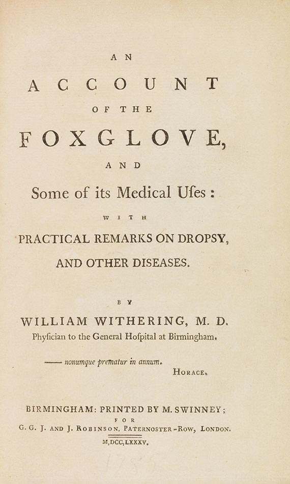 William Withering - An account of the foxglove - Altre immagini